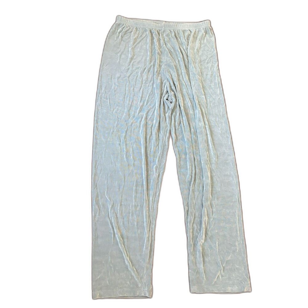 Picadilly size XL Mermaid Green Shimmery Slinky Stretch Pull on Lounge Pants